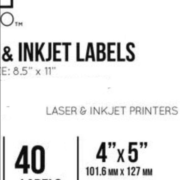40 pk Shipping Labels 4 per sheet 4x5 label stickers Sheet - Picture 6 of 6